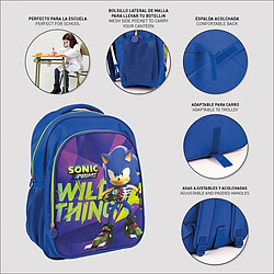 Avis Cartable Sonic Bleu 31 x 14 x 41 cm