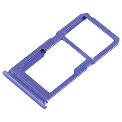 Wewoo Plateau pour carte SIM + pour SIM / pour Micro SD pour Vivo X21i (Bleu)