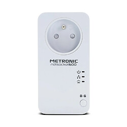 Metronic Prise CPL netsocket 600 avec prise gigogne