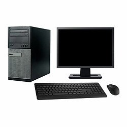 PC Tour Dell 790 MT Ecran 22" Intel G630 RAM 16Go Disque 500Go Windows 10 Wifi - Occasion