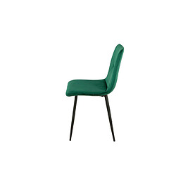 Avis Chaise Romimex Vert Velours Métal 45 x 89 x 55 cm