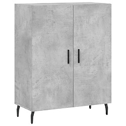 Maison Chic Buffet,Meuble de Rangement,commode pour salon,Cuisine gris béton 69,5x34x90 cm bois d'ingénierie -MN44911