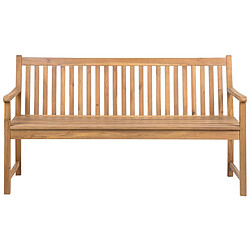 Beliani Banc Bois d'acacia certifié 160 cm Bois clair VIVARA