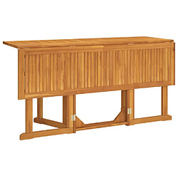 Avis Maison Chic Table de jardin | Table d'extérieur papillon pliante 150x90x75 cm bois massif teck -GKD33550