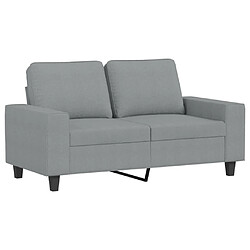 Avis Maison Chic Ensemble de canapés 2 pcs, Canapé droit Sofa pour Salon gris clair tissu -GKD964300