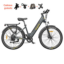 None EGD T1 STEP-THRU Vélo de trekking électrique Trekking E-Bike 27,5 pouces - Gris