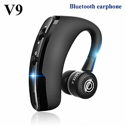 Écouteurs Bluetooth Sans Fil V9 Casque D'Affaires Mains Libres Avec Microphone Casque De Réduction De Bruit Noir