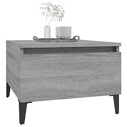 Avis vidaXL Table d'appoint Sonoma gris 50x46x35 cm Bois d'ingénierie