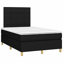 Avis Sommier à lattes,Cadre à lattes de lit et matelas et LED pour Adulte Noir 120x200 cm Tissu -MN39320