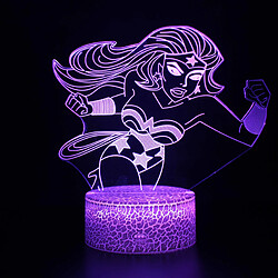 Universal Lumière de nuit à LED 3D, décoration de bureau en 16 couleurs, lumière de nuit lointaine à toucher USB, meilleur cadeau d'anniversaire de Noël pour les garçons, les filles, les enfants(Coloré) 