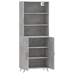 Acheter Maison Chic Buffet,Meuble de Rangement,commode pour salon,Cuisine Gris béton 69,5x34x180 cm Bois d'ingénierie -MN79228