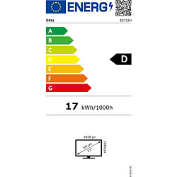 Écran Dell DELL-E2723H 27" LED IPS VA LCD Flicker free 50 - 60 Hz