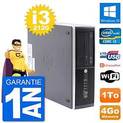 PC HP Compaq Pro 6300 SFF Intel i3-2120 RAM 4Go Disque Dur 1To Windows 10 Wifi - Occasion