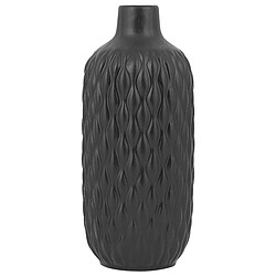 Beliani Vase décoratif EMAR Céramique 31 cm Noir 