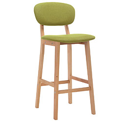 vidaXL Tabourets de bar lot de 2 vert tissu