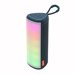 Yonis Enceinte Portable Bluetooth Subwoofer Outdoor Avec Lumière LED Colorée Et Fonction TWS Enceinte Bluetooth Portable Subwoofer LED RGB & TWS Son Puissant Autonomie 4H Bleu YONIS