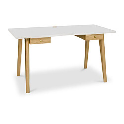 ICONIK INTERIOR Bureau en bois - Bertil Blanc