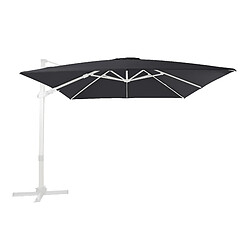 AXI Apollo Premium Parasol Déporté Blanc/Gris - Parasol Déporté Rectangulaire 300x300cm - Parasol Pied Déporté, structure aluminium - Rotation 360 - Parasol Déporté Inclinable - Résistant aux UV