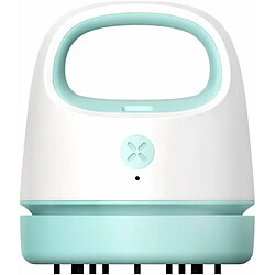 Vendos85 Mini aspirateur de table rechargeable par USB bleu