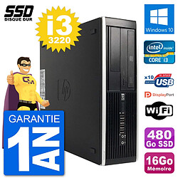 PC HP Compaq Pro 6300 SFF Intel i3-3220 RAM 16Go SSD 480Go Windows 10 Wifi · Occasion 