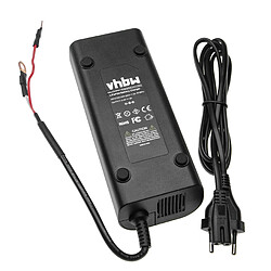 vhbw Chargeur de batterie pour batteries LiFePO4 (12,8V) avec affichage de chargement LED, câble de contact rapide M6 