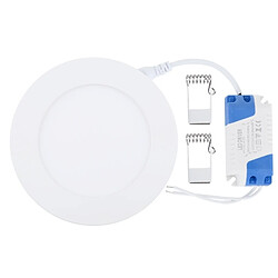 Wewoo Lampe ronde blanche de lumière de panneau de la 12cm 6W avec le conducteur de LED, 30 LED SMD 2835, flux lumineux: 390LM, CA 85-265V, taille de découpe: 11cm pas cher