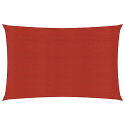 vidaXL Voile d'ombrage 160 g/m² Rouge 3,5x4,5 m PEHD