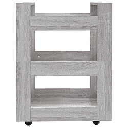 Acheter vidaXL Chariot de cuisine Sonoma gris 60x45x80 cm Bois d'ingénierie