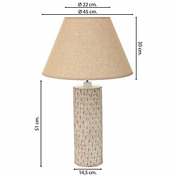 Avis Lampe de bureau Alexandra House Living Beige Polyrésine 220-240 V 14 x 51 x 14 cm