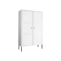 Bestmobilier Lavaggi - buffet haut - blanc - 166 cm