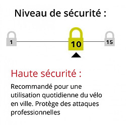 Acheter MASTER LOCK - 940797 - Antivol noir à anse en acier trempé 8195 Reflective 280 mm