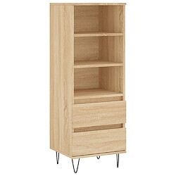 vidaXL Buffet haut Chêne sonoma 40x36x110 cm Bois d'ingénierie