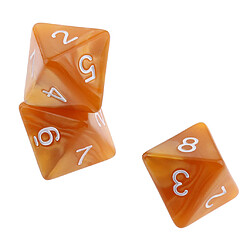 10pcs Dés 8 Faces D8 Dés Polyédriques Pour Les Jeux De Table De Fête Café Léger