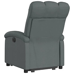 Acheter Maison Chic Fauteuil Relax pour salon, Fauteuil inclinable Gris foncé Tissu -GKD45489