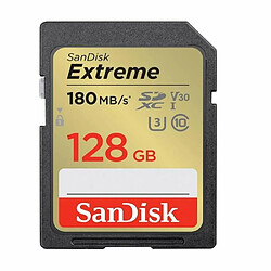 Avis Carte mémoire SD SDXC SanDisk Extreme 128Go SDHC Memory Card 180MB/S 90MB/S UHS-I Class 10 U3