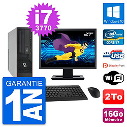 PC Fujitsu E910 DT Ecran 27" Intel i7-3770 RAM 16Go Disque 2To Windows 10 Wifi - Occasion