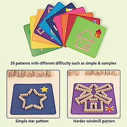 Avis Universal Variétés Bâtiments en bois Blocs d'assemblage Logique Jeux de puzzle Jouets Cadeaux Cadeaux