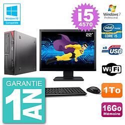 PC Fujitsu Esprimo E520 Ecran 22" i5-4570 RAM 16Go 1To Graveur DVD Wifi W7 · Occasion 