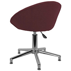 Acheter vidaXL Chaises à manger pivotantes lot de 2 violet tissu