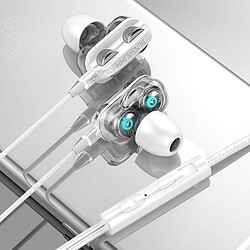 GUPBOO Écouteurs filaires stéréo 6D écouteurs de sport intra-auriculaires écouteurs intra-auriculaires HiFi écouteurs intra-auriculaires de musique universel filaire sur pas cher