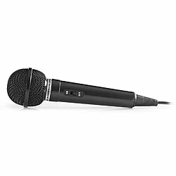 Nedis Microphone Filaire Plastique Noir