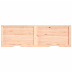 Acheter vidaXL Étagère murale 180x50x(2-6) cm bois de chêne massif non traité