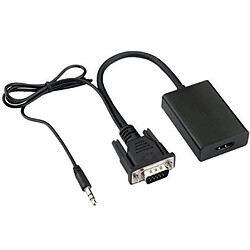 Universal Noir Portable USB 1080p Converter VGA Adaptateur par câble audio Vidéo Portable | Câble HDMI pas cher