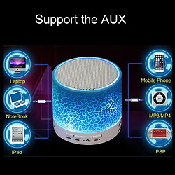 Acheter Wewoo Mini enceinte Bluetooth rose Mini haut-parleur stéréo portable, avec microphone intégré et ampli LED, Appels Mains-libres de ampère Carte TF & AUX IN, Distance: 10m