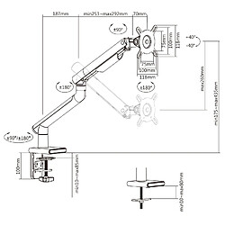 Maclean Support Universel Moniteur 17" – 32" pas cher