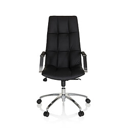 Chaise de bureau / siege pivotant SARANTO PRO cuir noir hjh OFFICE