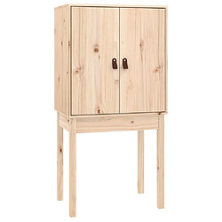 Maison Chic Buffet,Meuble de Rangement,commode pour salon,Cuisine 60x40x120 cm Bois massif de pin -MN60047 pas cher