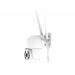 Riff RF-0313 Caméra de sécurité extérieure Smart Home 2,4 GHz Wi-Fi 4MP avec suivi automatique Blanc