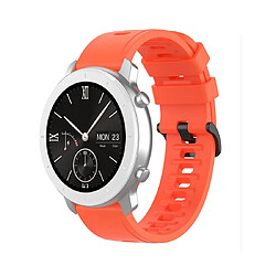 Wewoo Bracelet pour montre connectée de remplacement de Smartwatch en silicone Amazfit GTRtaille 20 mm orange rouge 