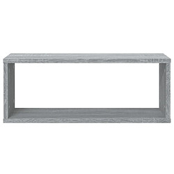 Avis vidaXL Étagères murales cube 6 pcs Sonoma gris 60x15x23 cm Bois